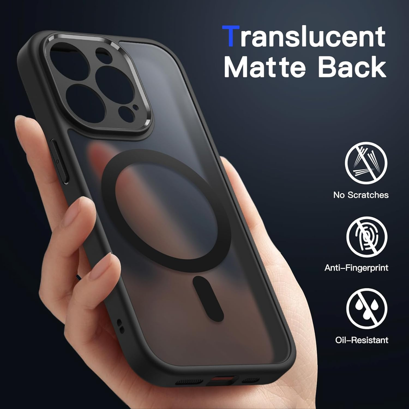 Magnetic Case for iPhone 13 Pro 6.1-Inch, Compatible with MagSafe, Translucent M