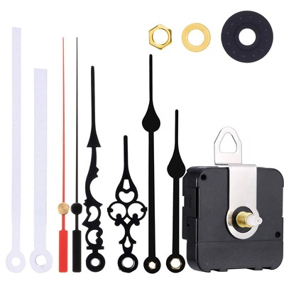 Non-Ticking Hands Quartz DIY Wall Clock Movement Mechanism DIY Repair Parts w...