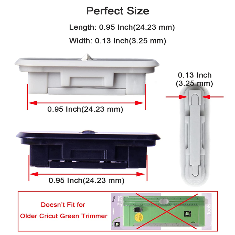 8 Pack Paper Cutter Replacement Blades for Cricut Portable Trimmer Replacement B
