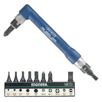 Engineer Twin Wrench Screwdriver set DR-07 Made in JAPAN Set of 10 bits NEW