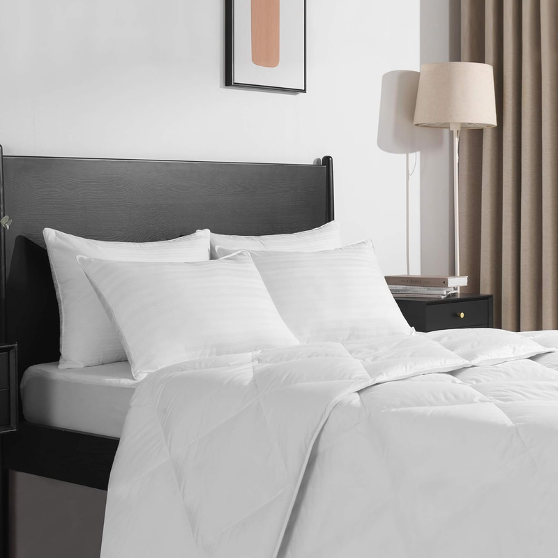 down Alternative Pillows King Size Set of 2 - Hotel Collection Soft Bed Pillows