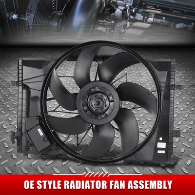 Для 01-07 Mercedes C-Class CLK320 CLK430 Вентилятор охлаждения радиатора в сборе в стиле OE