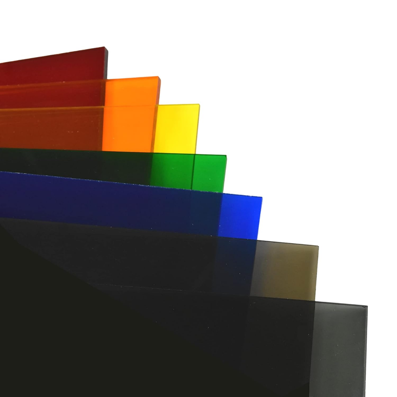 2424 Blue Transparent Colored Acrylic Plexiglass Sheet 1/8