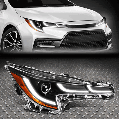 ДЛЯ 19-24 TOYOTA COROLLA СЕДАН ХЭТЧБЕК 3D DRL LED ПРОЕКТОРНАЯ ФАРА ПРАВАЯ