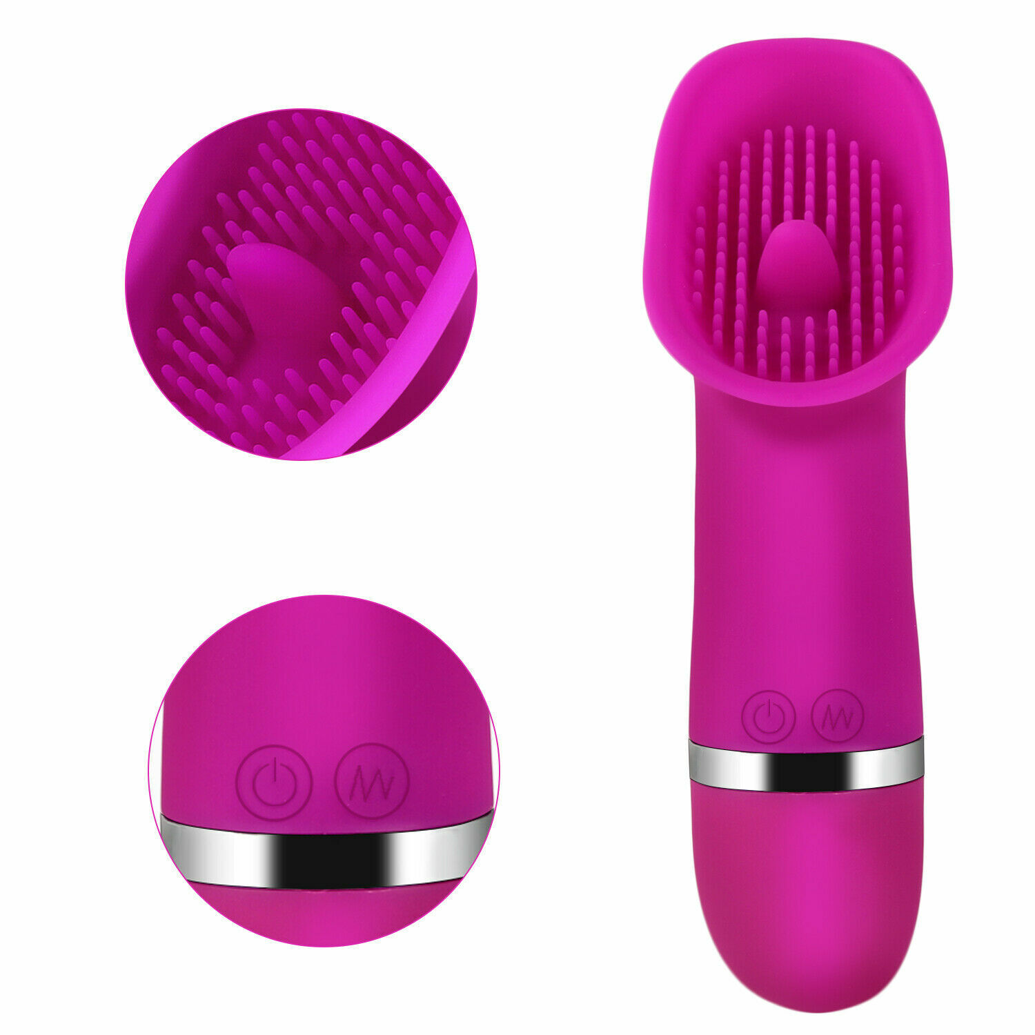 Vibrating Clit Licking Vibrator Tongue Licker Oral Sex Toy 30 Settings - Picture 3 of 10