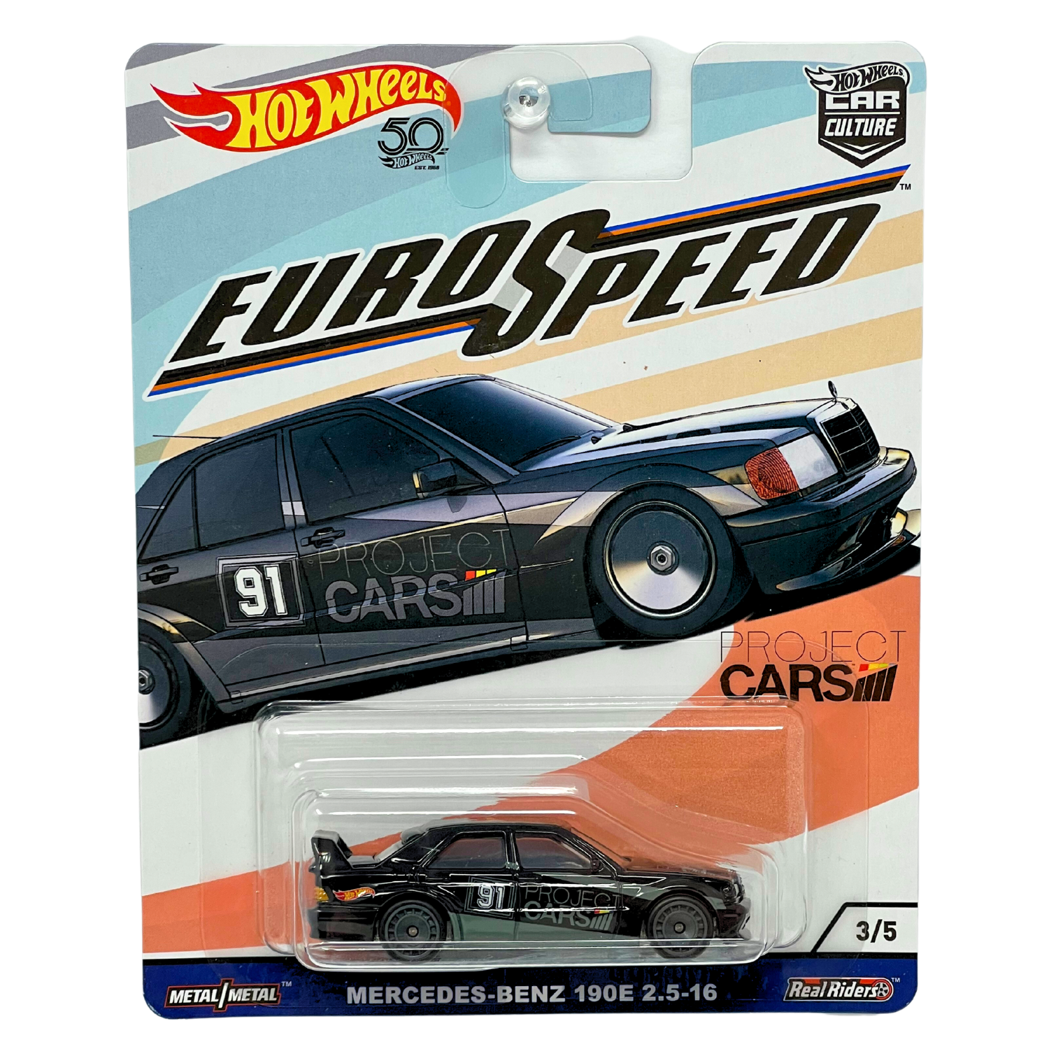 Hot Wheels Euro Speed Project Cars Mercedes-Benz 190E 2.5-16