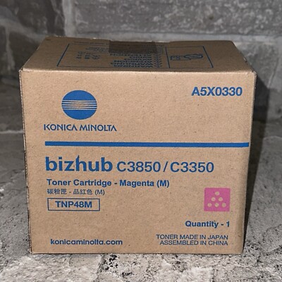 New Genuine Konica Minolta TNP48M (A5X0330) Magenta Toner Cartridge