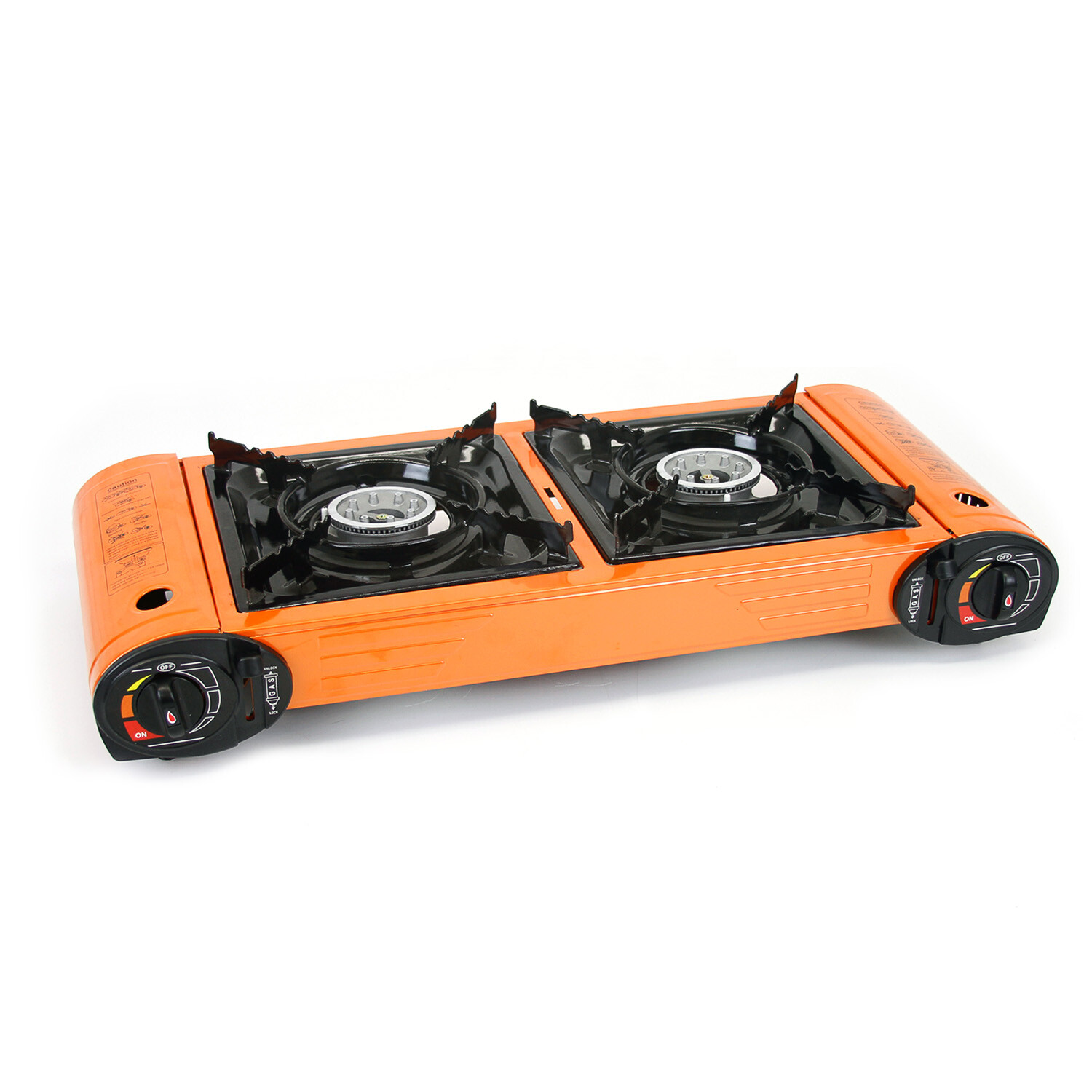 Evelyne Portable Butane Gas Stove Double Dual Burner Camping