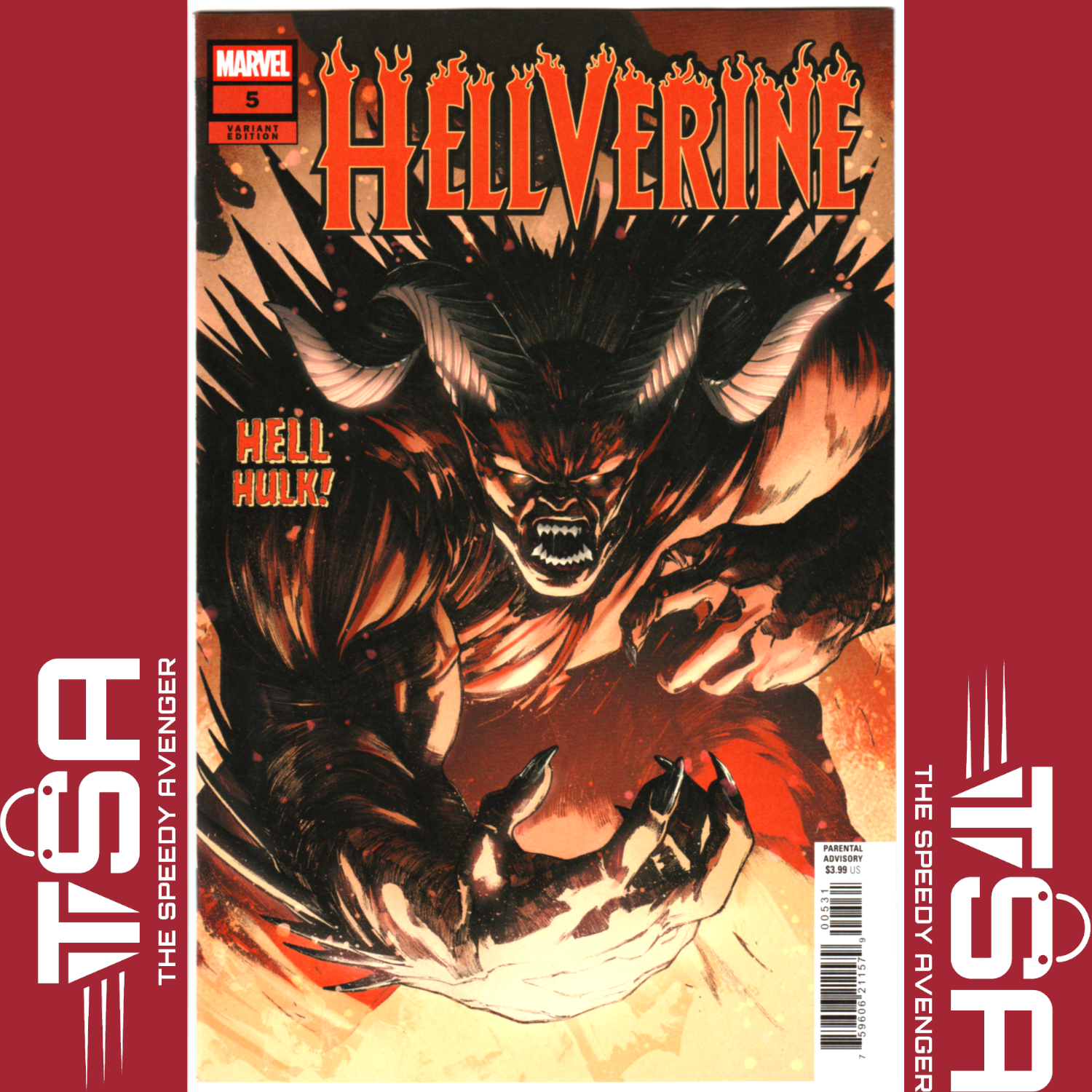 HELLVERINE #5 (Vol 2) Alessandro Cappuccio Spoiler Variant FIRST HELL HULK COVER