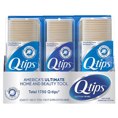 (1750 PIECES) Q-TIPS COTTON SOFT SWABS EYE CARE/FIRST AID/HOUSEHOLD