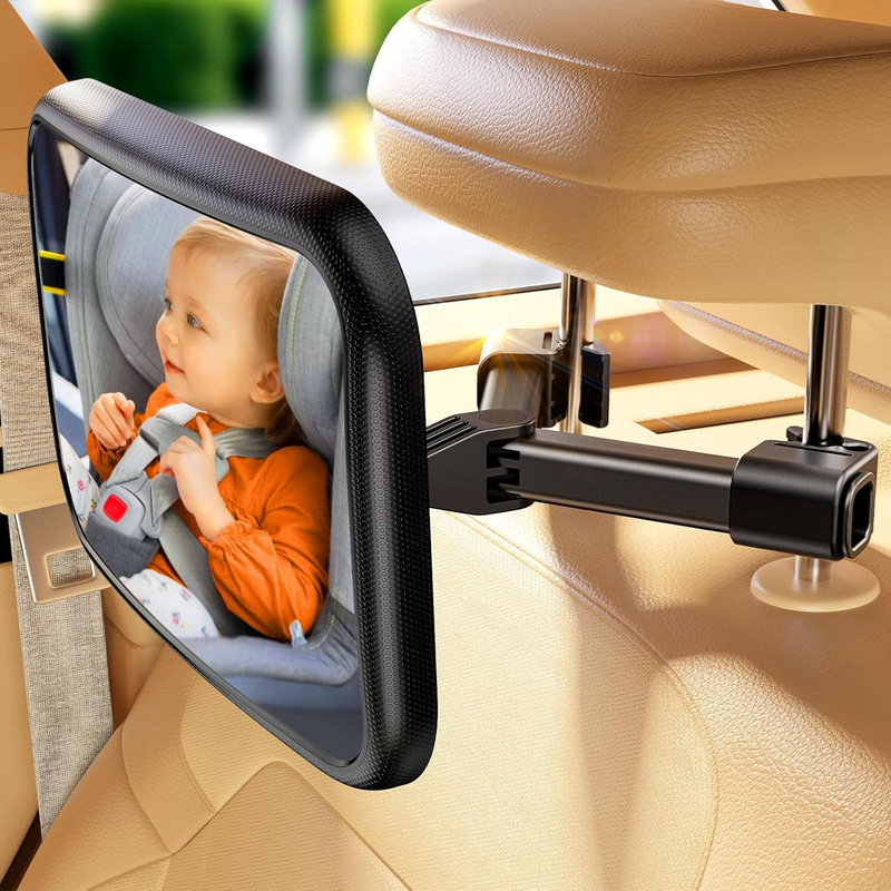 Baby Car Mirror for Baby Never Shake Newborn Essentials Baby Mirror for Car Seat