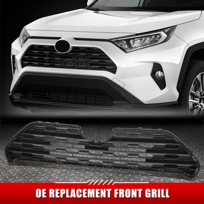 Для 19-24 Toyota RAV4 LE/XLE/XLE Премиум-класса Черная передняя решетка радиатора с эмблемой