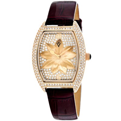 Pre-owned Christian Van Sant Women's Lotus Brown Dial Watch - Cv4857