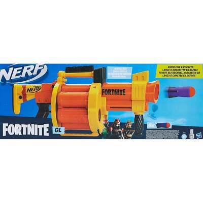 Nerf: Fortnite GL Rocket Firing Blaster [Toys, Ages 8+] NEW