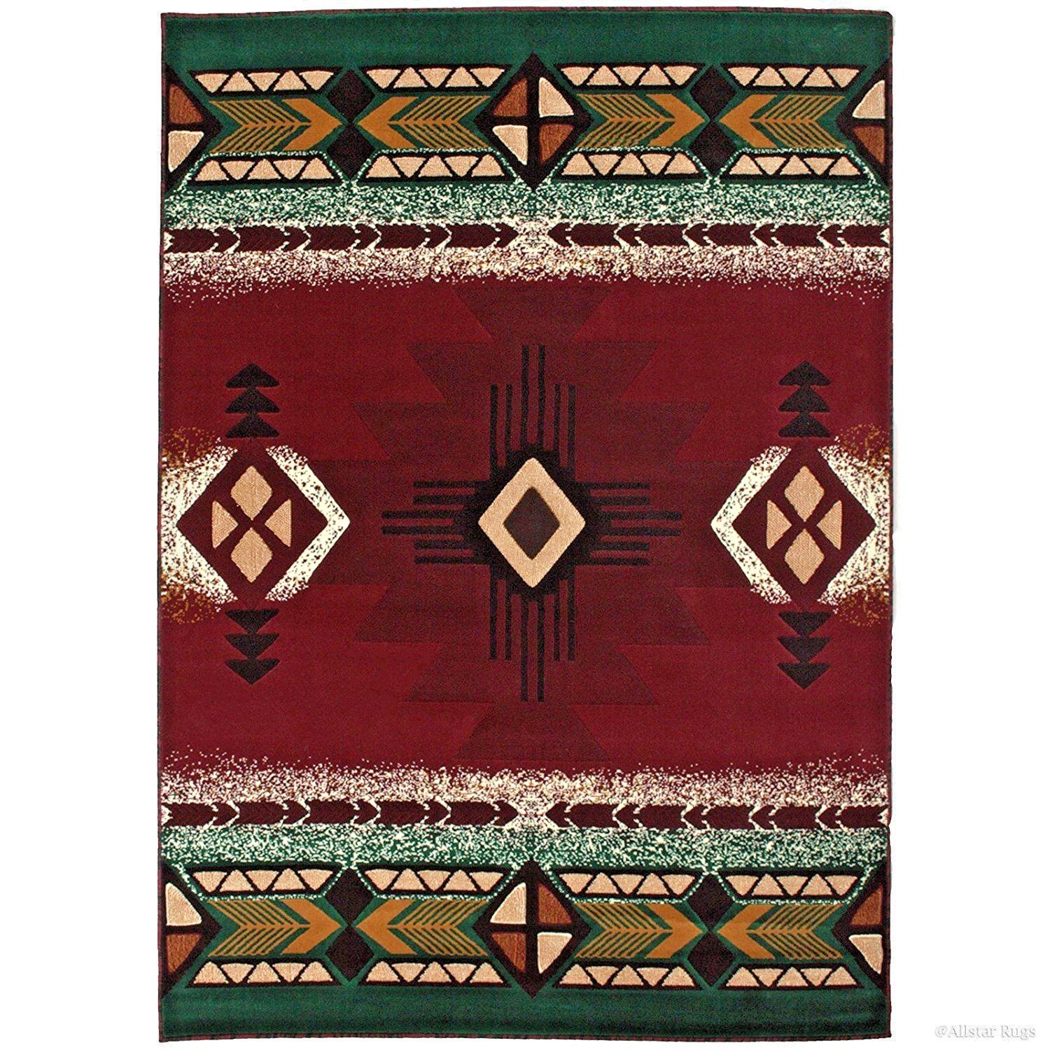 RUGS AREA RUGS CARPET 8x10 AREA RUG BIG FLOOR RED LARGE SOUTHWESTERN
