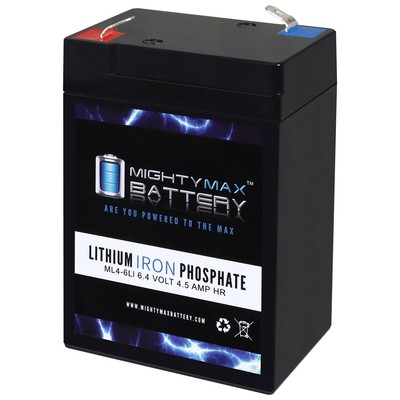 Mighty Max 6V 4.5AH Lithium Replacement Battery compatible with Philips 1830070
