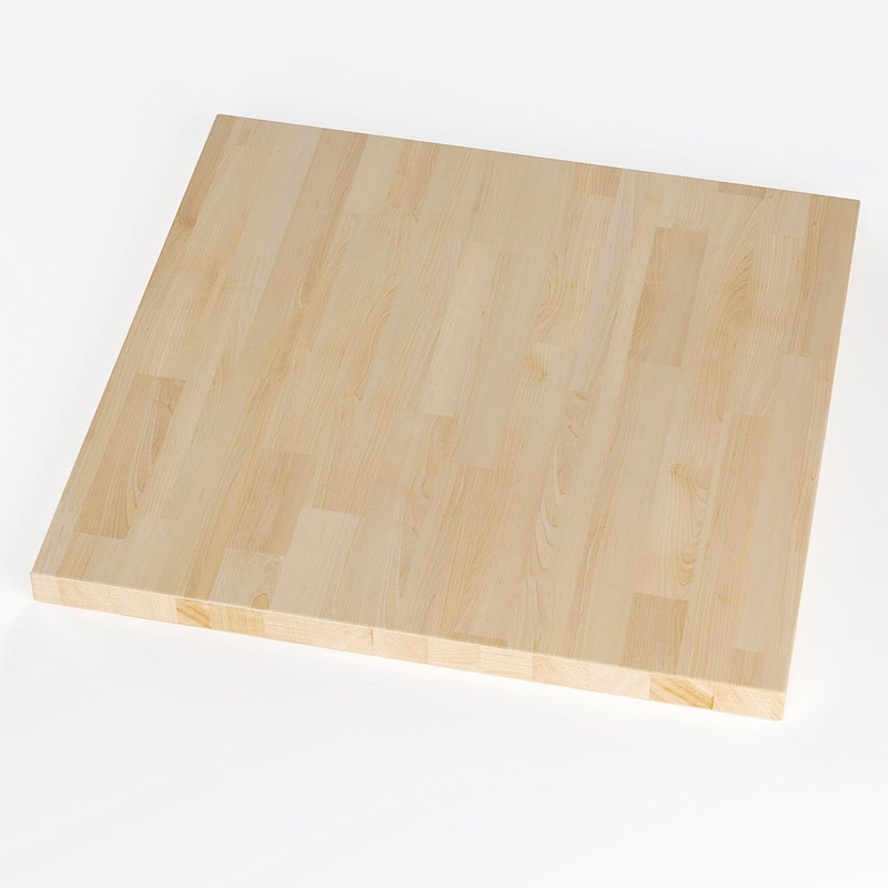 Butcher Block Countertop Solid Wood Table Top Birch Countertop Cutting Board for DIY Wood Desk Top Washer Dryer Counter Top Butcher Block Work Bench Top for Office Desk，Unfinished Tops 24 X 25X 1.5 In