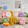 Flower Throw Pillow, Cute Daisy Cherry Blossom Flower Shaped Green Throw Pillow 15.7In Green Floor Cushion for Home Bedroom Sofa Chair Couch Decor