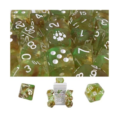 R4I Dice Diffusion Poly Set - Druid's Circle w/Symbol (7) New