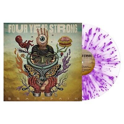 Four Year Strong Brain Pain  Exclusive Brain Pain Clear W/ Neon Purple Vinyl LP