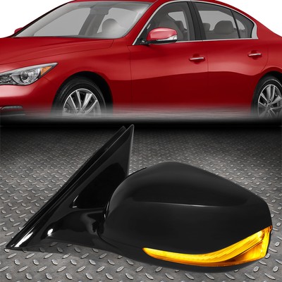 [Питание+обогрев+Указатель поворота] Для 14-21 Infiniti Q50 Зеркало левой боковой двери водителя