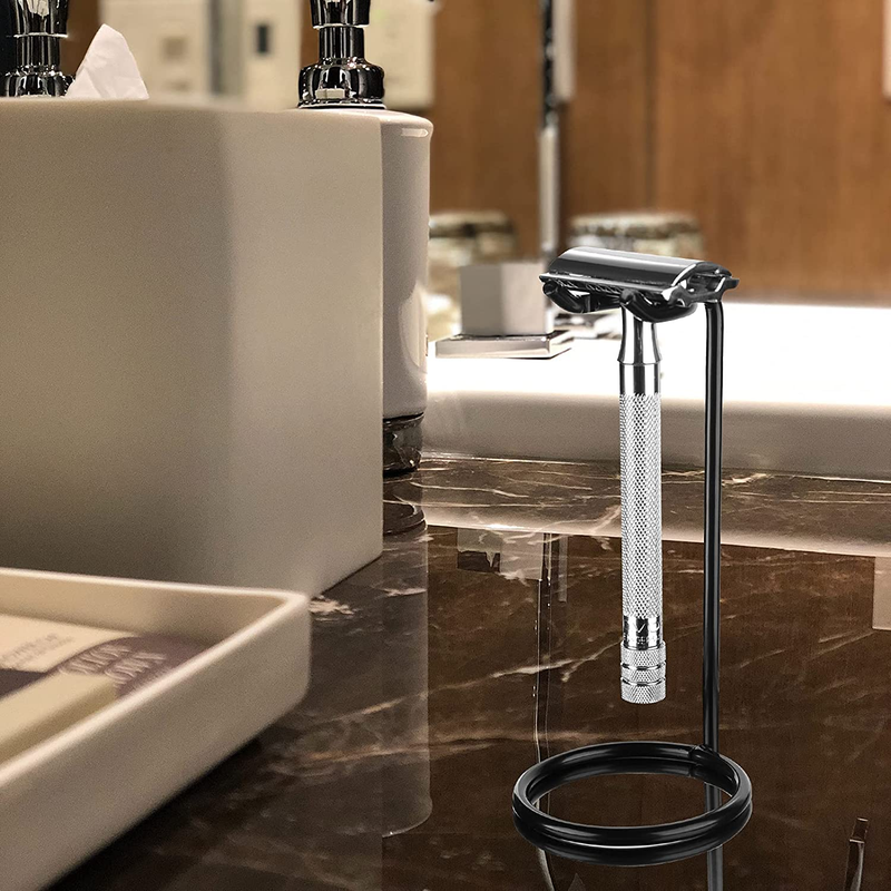 Safety Razor Stand, Stainless Steel Shaving Brush Holder, Deluxe 'S Shaving Hold