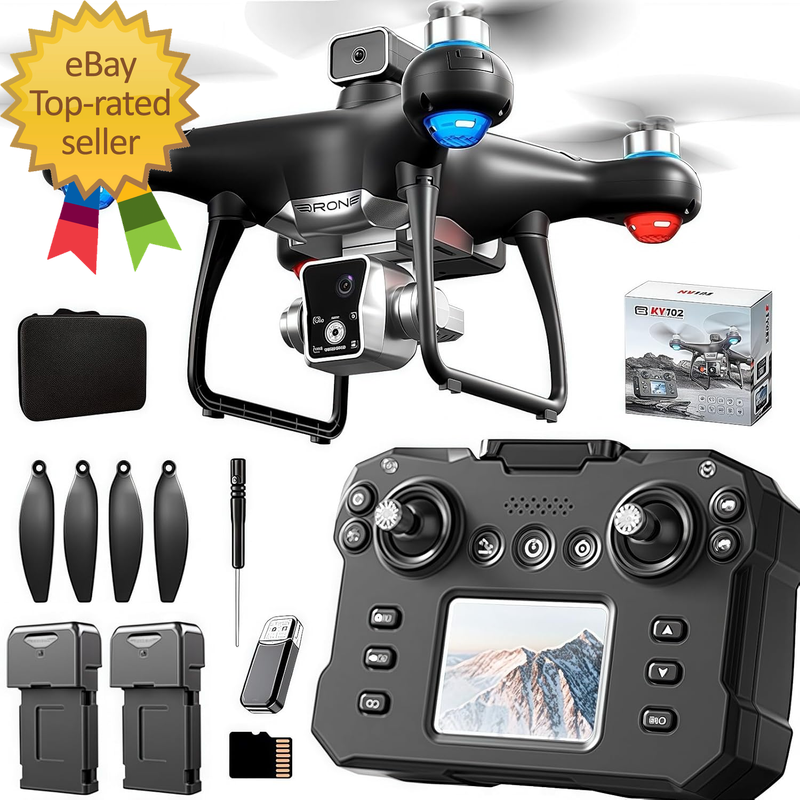 Drone avec écran sur contrôleur, drones avec caméra pour adultes 4K, 5G