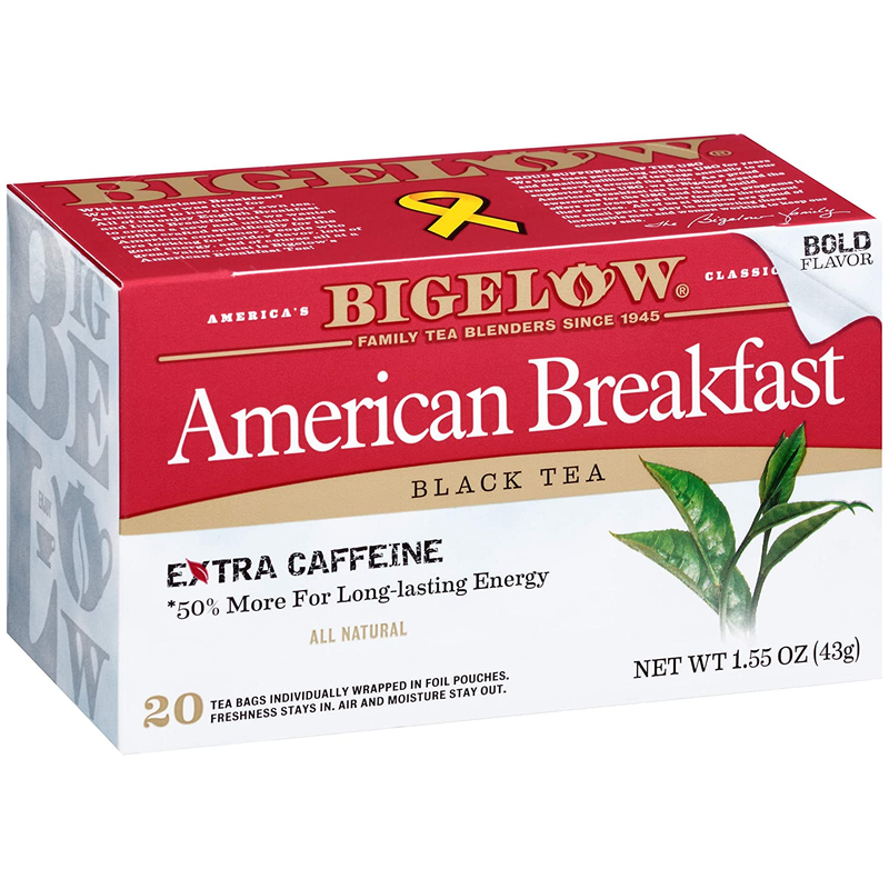 American Breakfast Black Tea Bags, 20 Count Box (pack Of 6) 