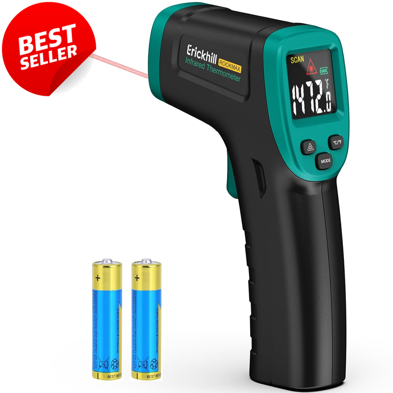 ROOKMAX Infrared Thermometer Gun -58-1472F Laser Adjustable - US