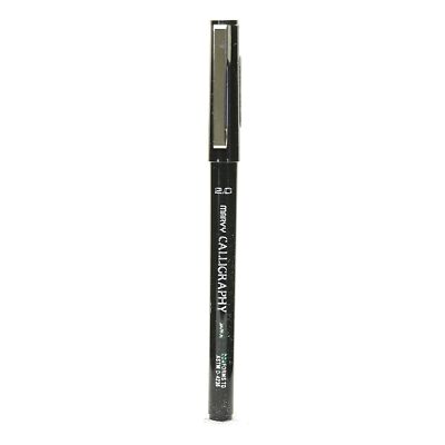 Marvy 6000 Calligraphy Pens Black 2.0 mm fine Pack of 12 