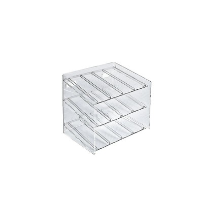 Azar Displays 3-Tiered 12 Compartment Molded Acrylic Cosmetic Counter Display