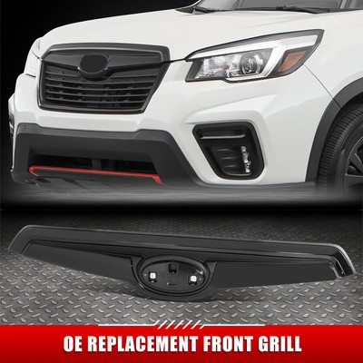 For 19-21 Subaru Forester Factory Style Black Front Upper Grille Molding Trim