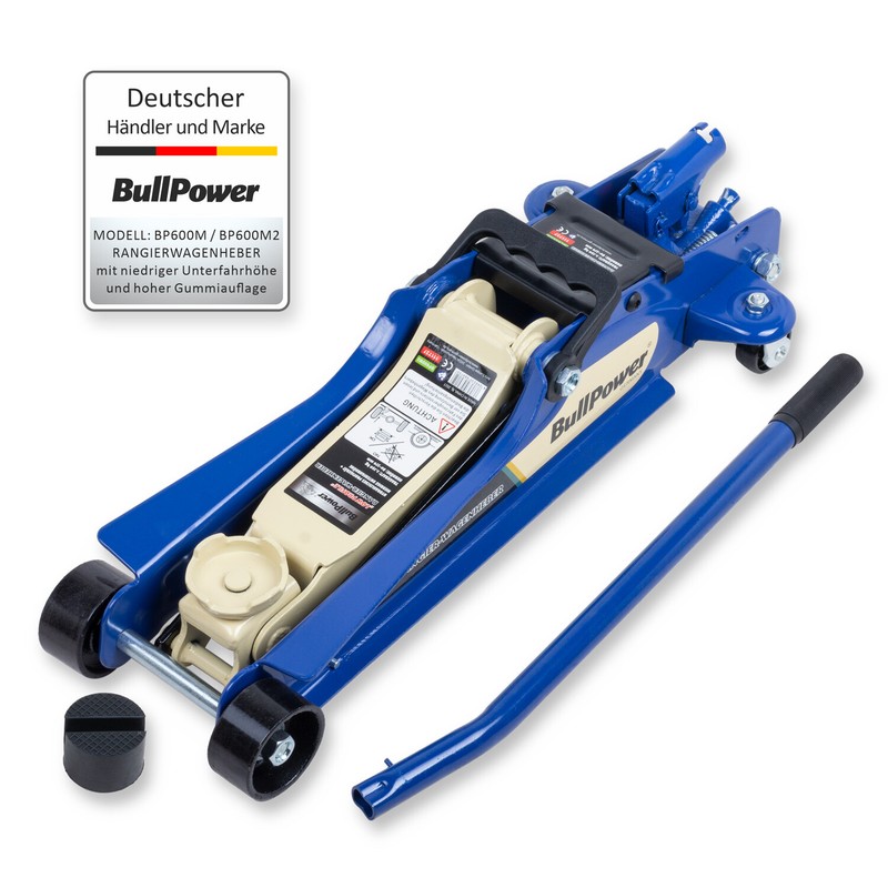 Wagenheber 2250kg Rangierwagenheber 85-370mm Pkw Autoheber + Suv-Gummiauflage