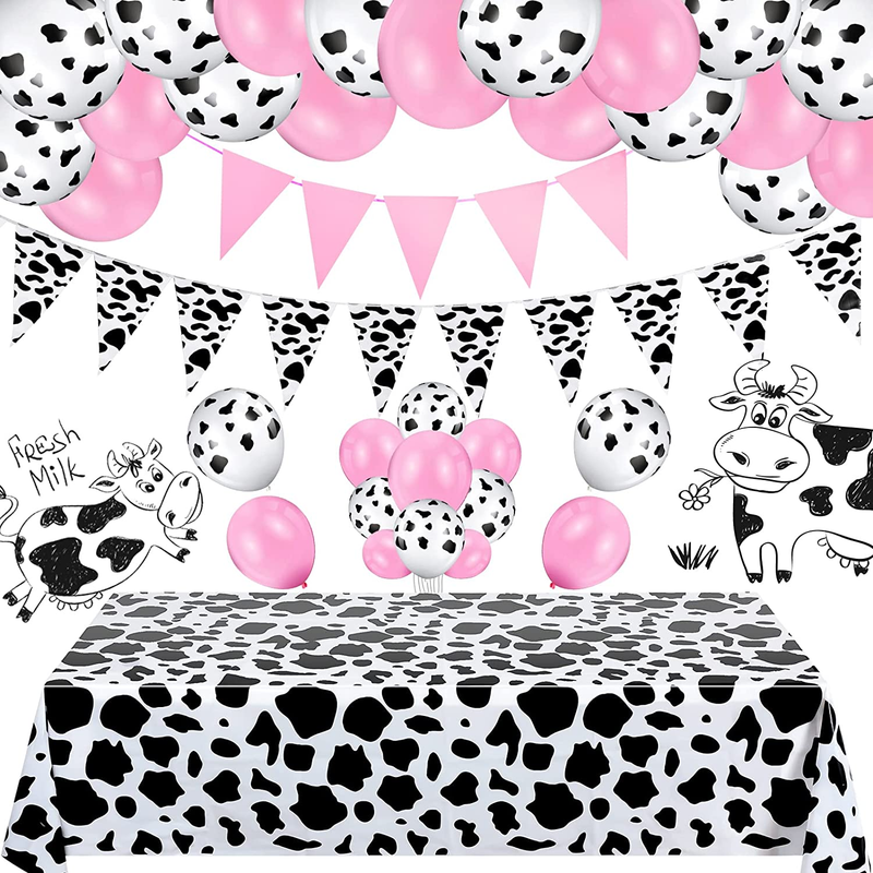 And 30 Pieces Cow Print Balloons