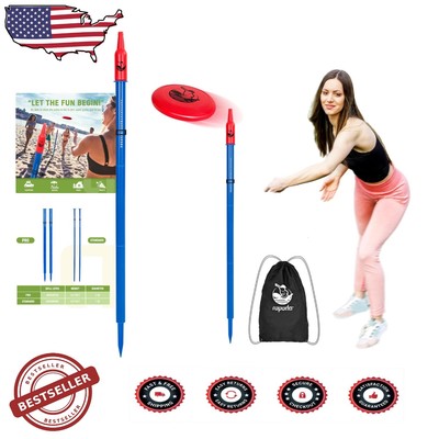 Family-Friendly Flying Disc and Bottle Toss Game - Perfect for Any Outdoor Event