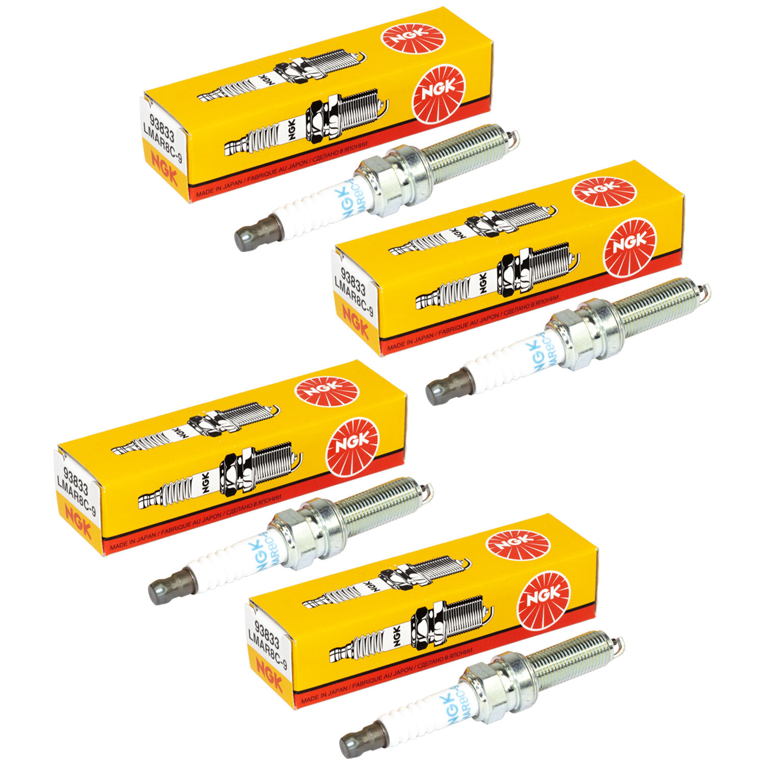 Zündkerze NGK LMAR8C-9 Set 4 Stück für Husqvarna Nuda 900 R ABS 700 Bj 2012-2015