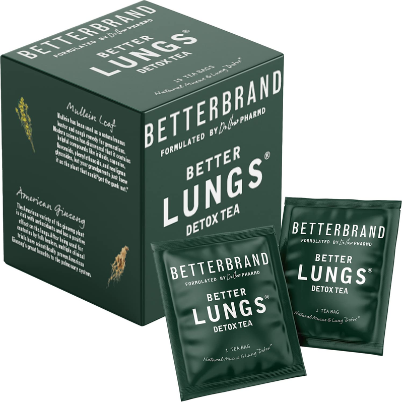 - 15 Herbal Tea Bags - Mullein Leaf, Ginseng, Elderberry,