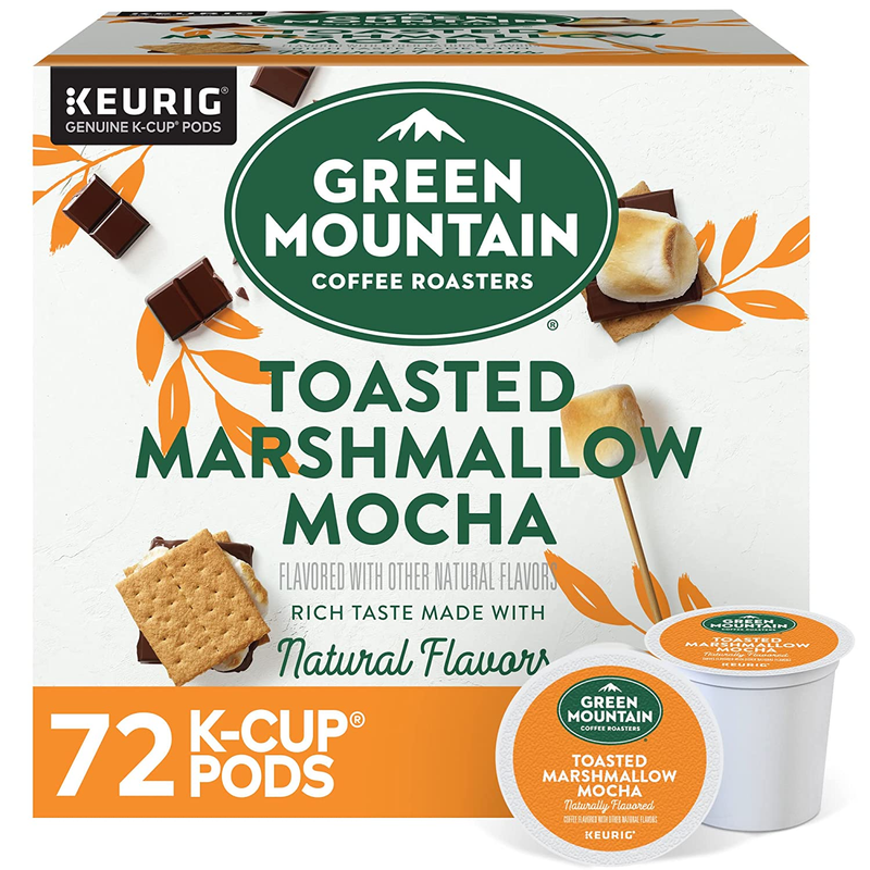 Toasted Marshmallow Mocha, Single-Serve Keurig K-Cup Pods, Flavored Light Roast