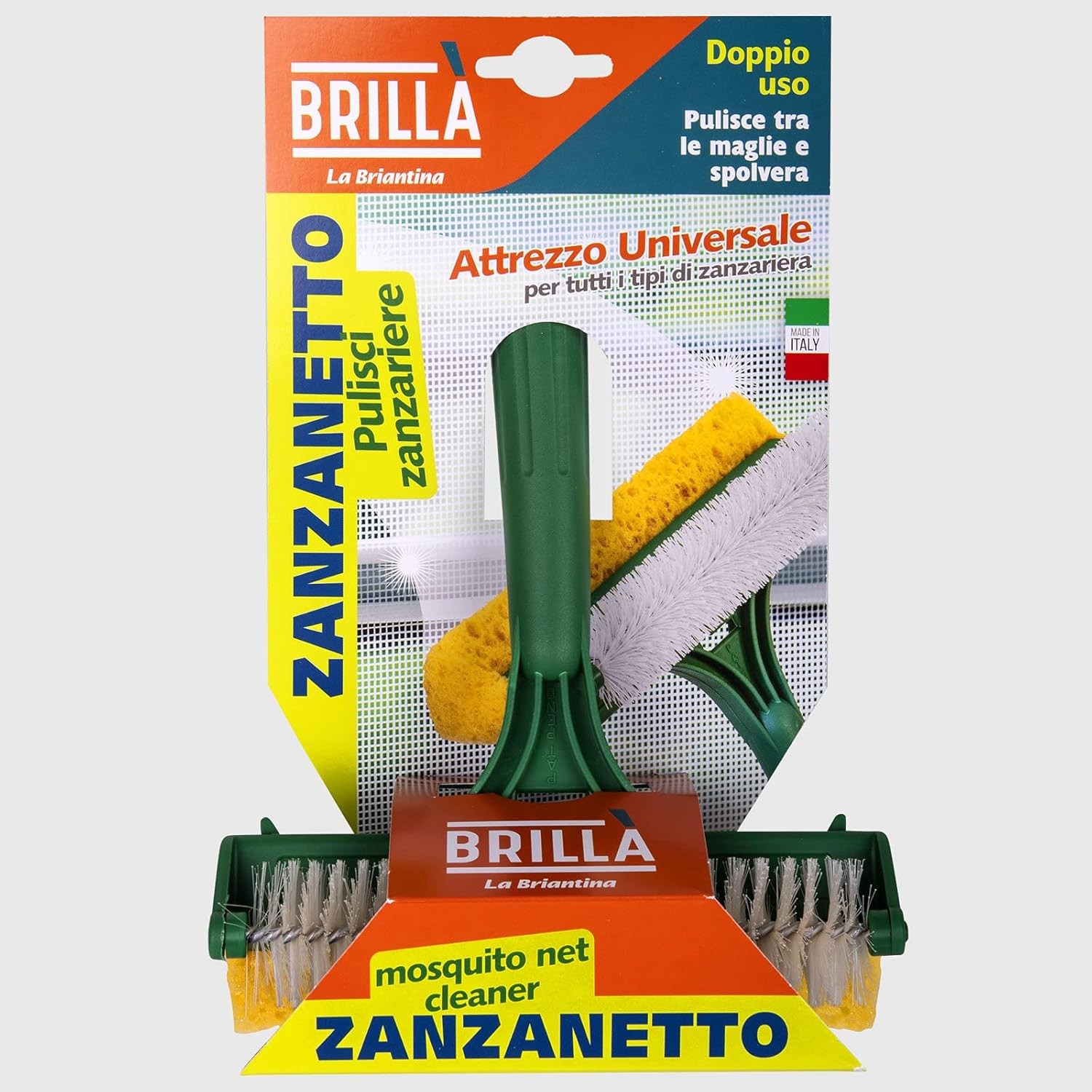 ATTREZZO PULISCI ZANZARIERE RETE ZANZARIERA ZANZANETTO BrillÀ La Briantina