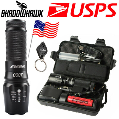 2PC 20000LM Shadowhawk CREE LED Flashlight Torch COB Work Lantern Floodlights