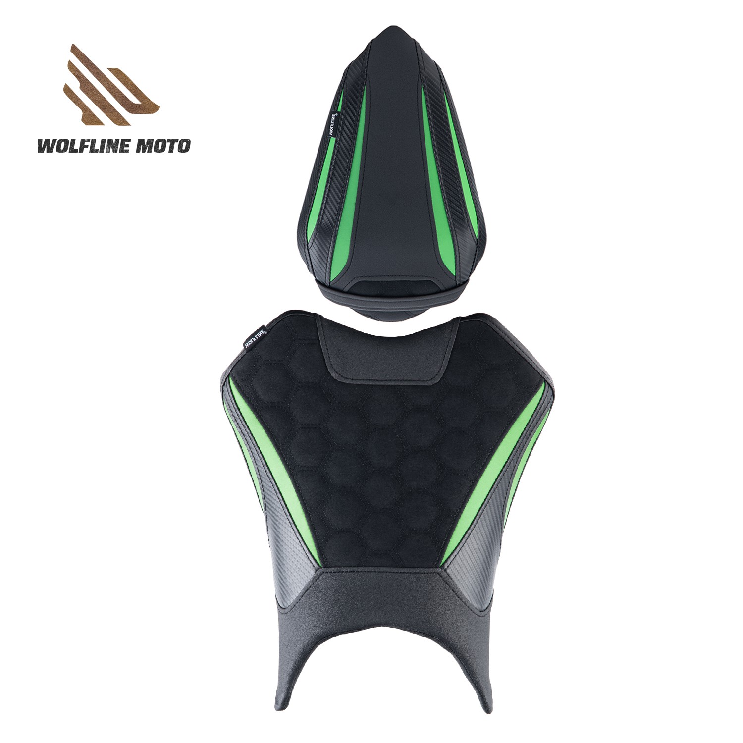 Ninja　WOLFLINEシート Wolfline Driver Pillion Full Set Seats For Kawasaki Ninja