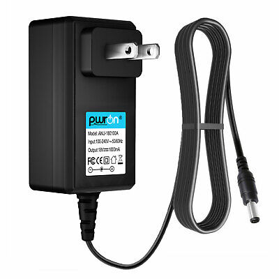 PwrON 18V 0.8A-1A 800mA-1000mA AC/DC Adapter Charger Power PSU 5.5*2.5mm Center+
