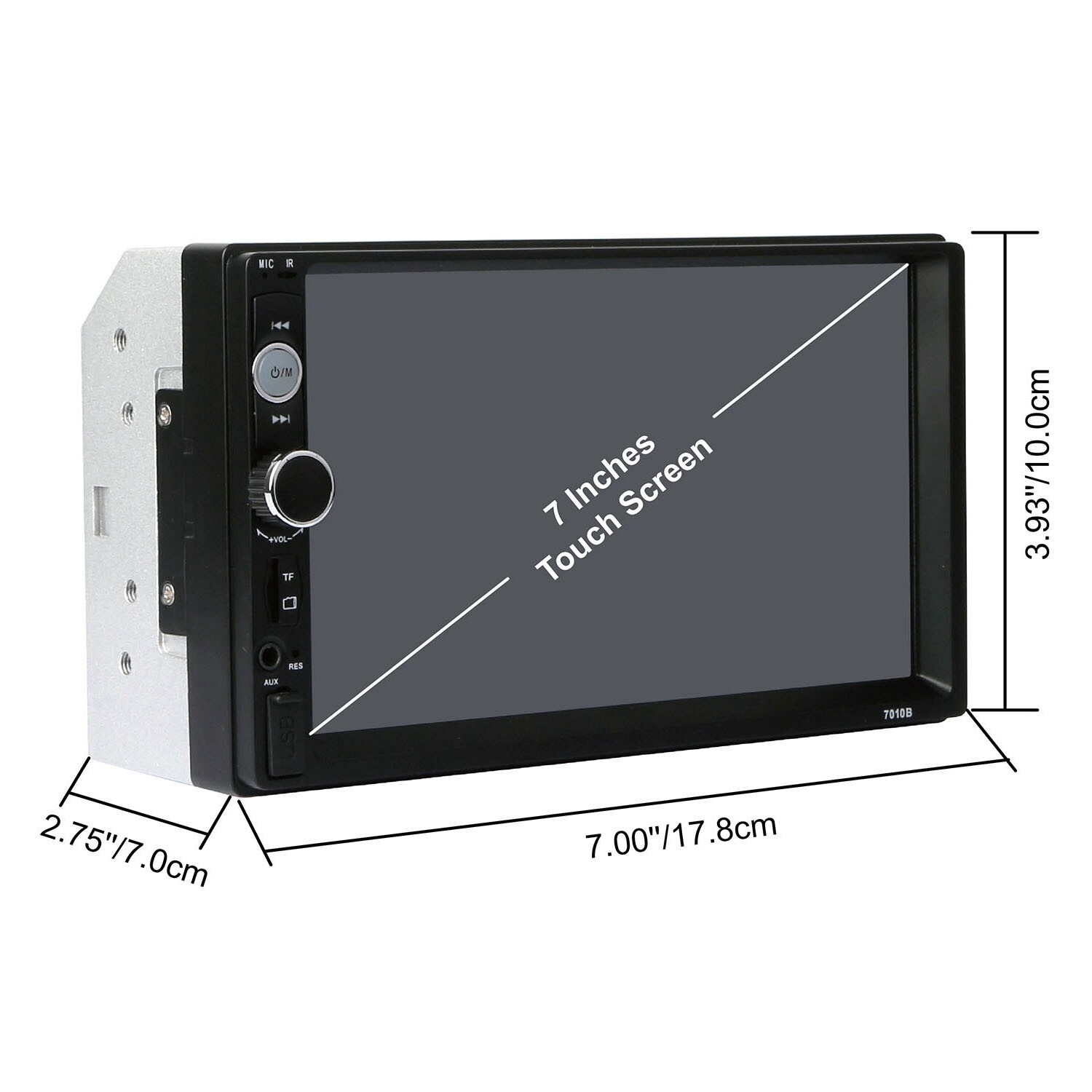 7in Double DIN Touch Screen Stereo Radio Car MP5 Player Mirror Link+ Rear Camera