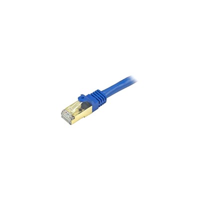 StarTech 8ft Blue Cat6a Shielded Patch Cable Cat6a Ethernet Cable 8 ft Cat