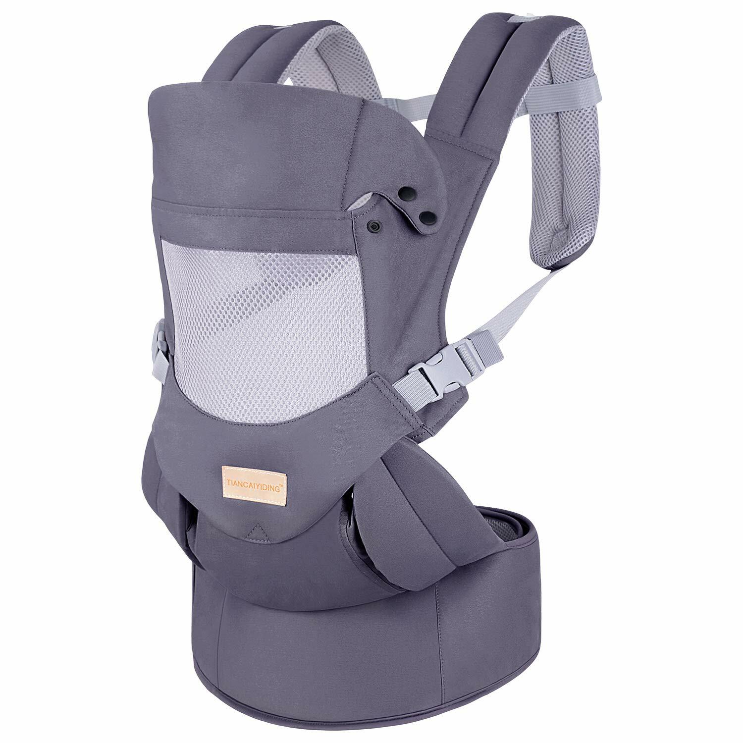 Ergonomic Baby Carrier with Hip Seat Soft & Breathable, Up