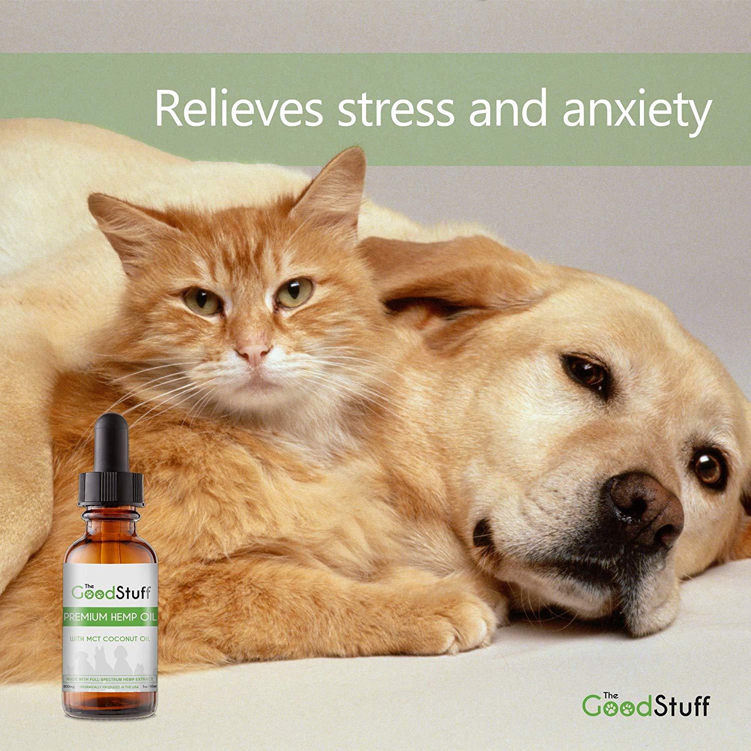 Hemp Oil for Dogs Organic Anxiety Relief Arthritis Hip Joint Pain Supplement