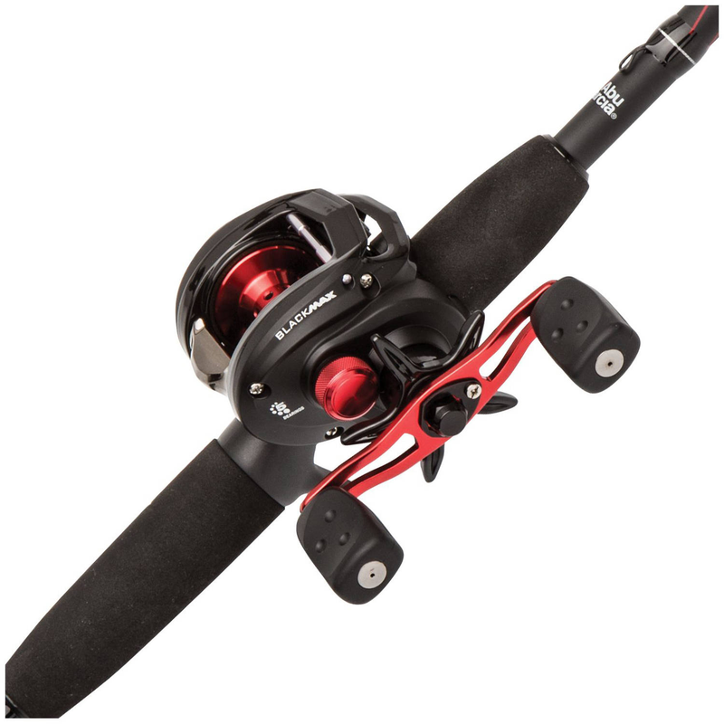 Abu Garcia Black Max Low Profile Baitcasting Reel and Fishing Rod Combo