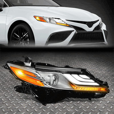 ДЛЯ 18-21 TOYOTA CAMRY OE STYLE ПРАВАЯ БОКОВАЯ 3D DRL ПОЛНОСТЬЮ СВЕТОДИОДНАЯ ФАРА-ПРОЕКТОР