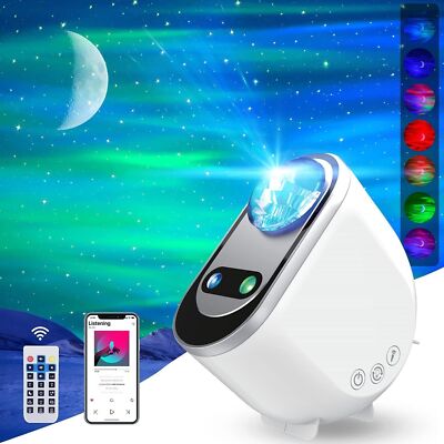 Galaxy Aurora Projector Lamp LED Northern Lights Star Starry Moon Light Remote