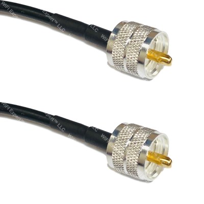 TIMES  LMR240 LOW LOSS COAX RF CABLE UHF PL259 MALE TO UHF MALE RADIO USA LOT